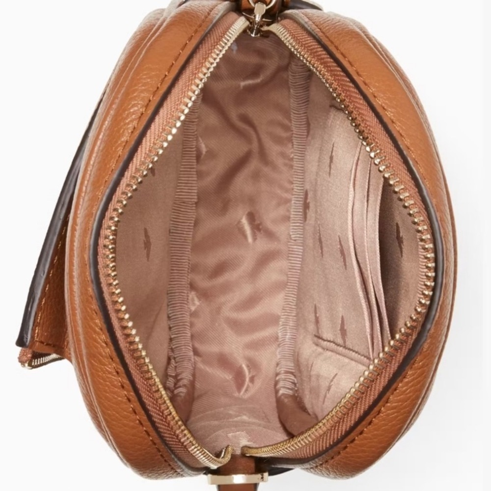 NWT Kate Spade Rosie North South Leather Warm Gingerbread Crossbody Bag - Picture 9 of 12